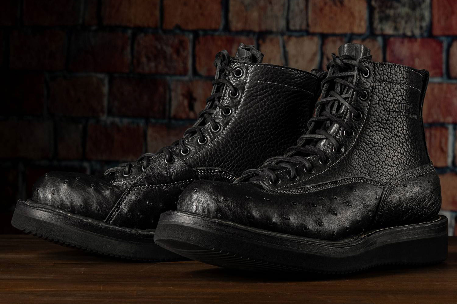 WHITE'S BOOTS NORTHWEST 350LTT Black Ostrich x Bison C461 last