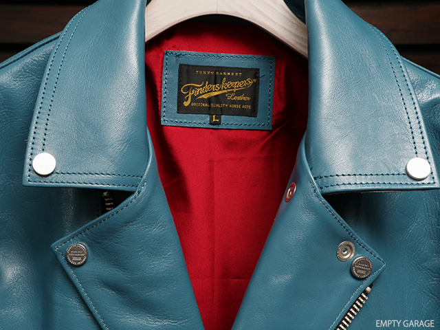 Finderskeepers FK-W-RIDERS JACKET UK II TURQUOISE BLUE 40712503 ライダースジャケット