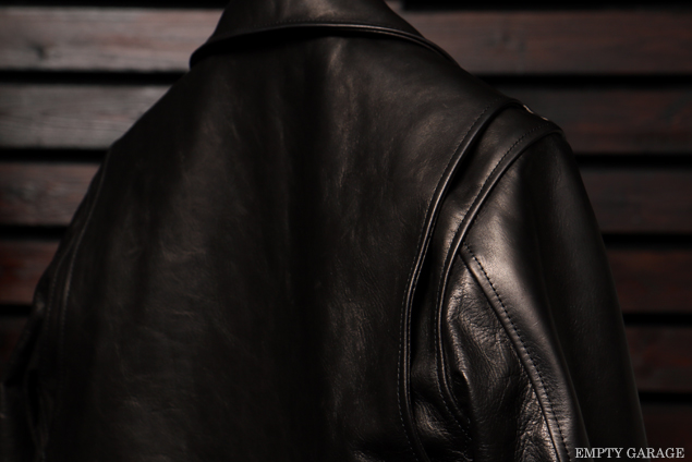FindersKeepers x EMPTY GARAGE FK-RIDERS JACKET HORSEHIDE red silk