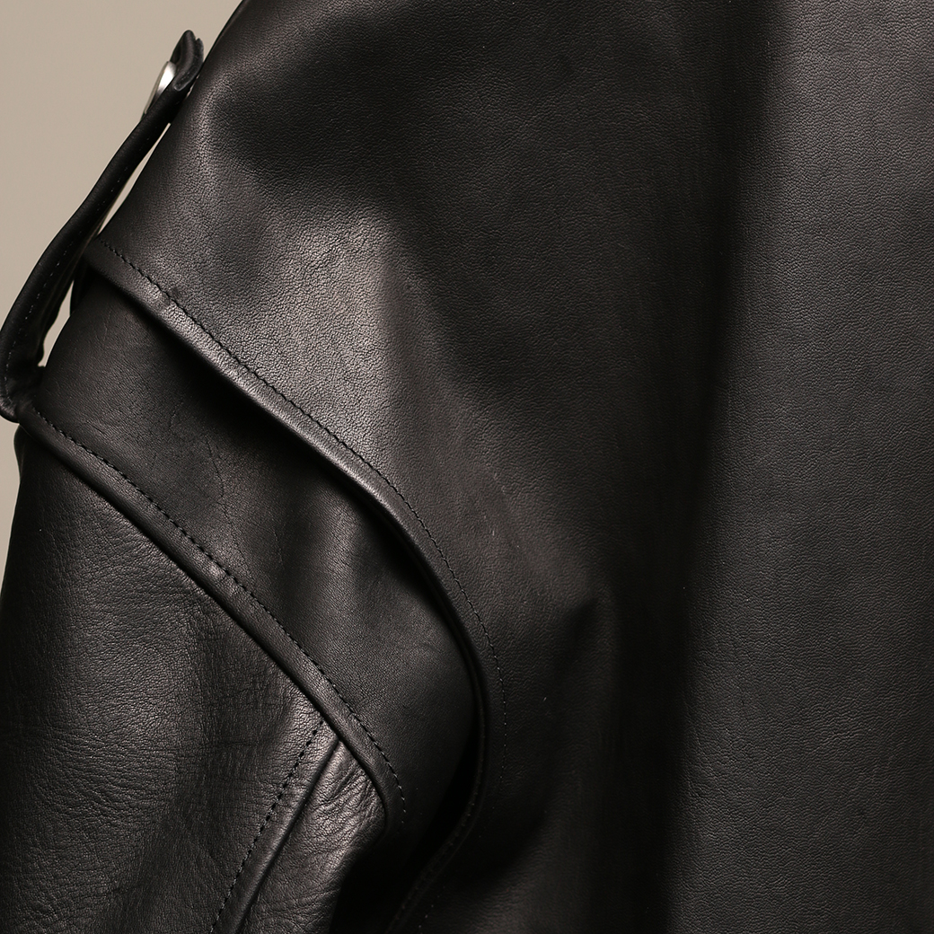 EMPTY GARAGE 限定販売 FindersKeepers FK-RIDERS NYC JACKET 4th Black Cowhide / Horsehide