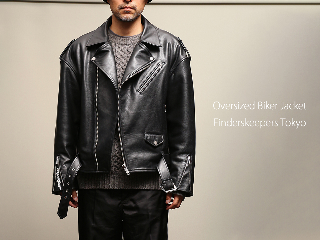 EMPTY GARAGE 限定販売 FindersKeepers FK-RIDERS NYC JACKET 4th Black Cowhide