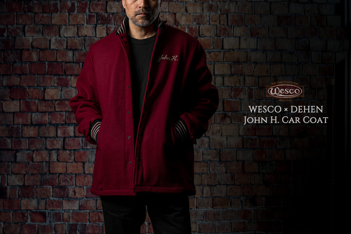 WESCO × DEHEN John H. Car Coat -Maroon-
