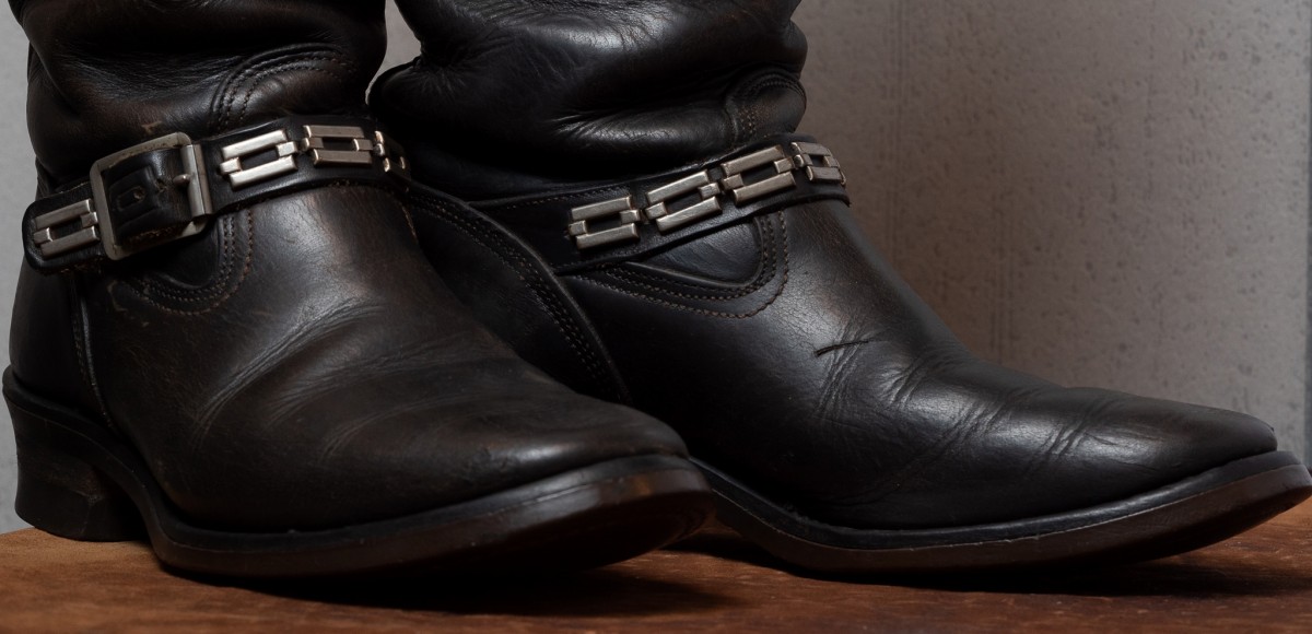 ウエスコ］ WESCO Vintage Riding Boots ブラック ホースハイド 11 