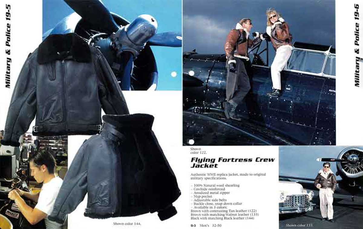 Vanson B-3 Special Black Mouton Jacket 2025FW