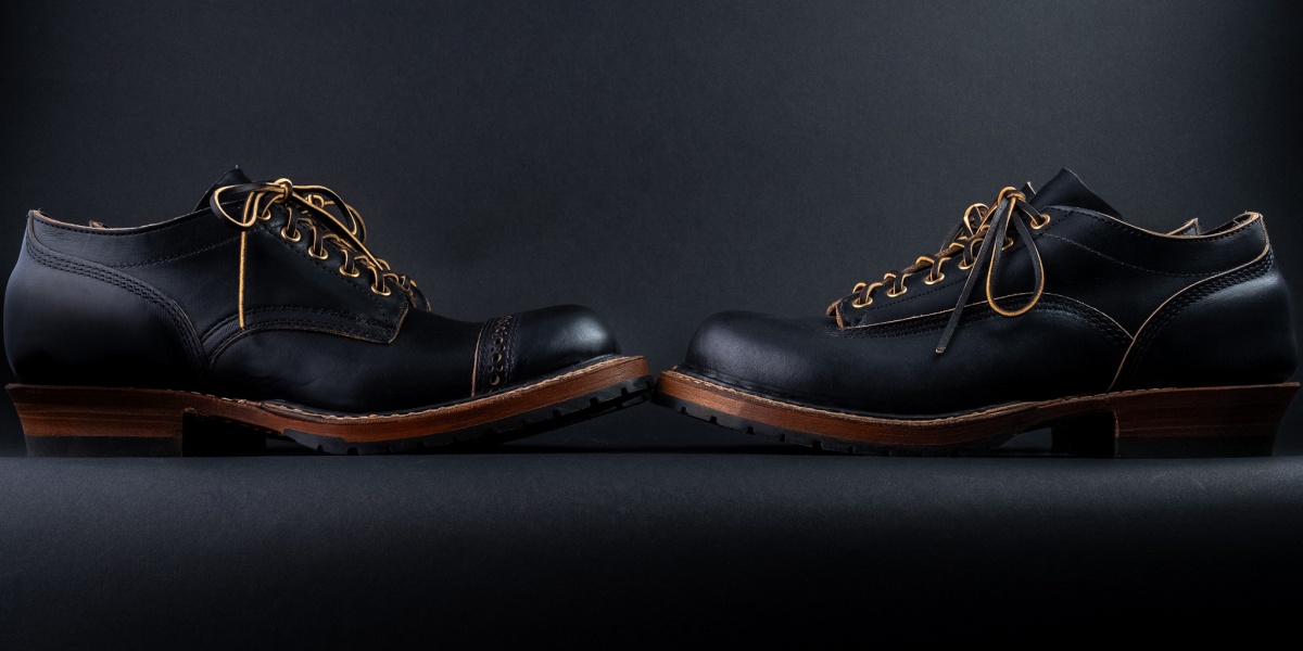 WHITE'S BOOTS 300-HC-LUG OXFORD C461 LAST Black Chromexcel Toe Cap