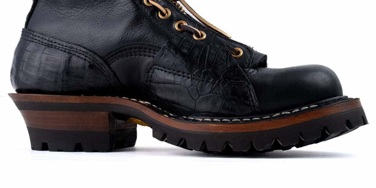 ホワイツブーツ] WHITE'S BOOTS 375 LTT Black Caiman x Calf x