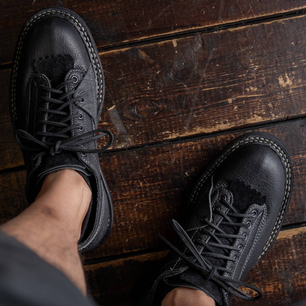 WHITE'S BOOTS 375NW-LTT-CB Black Caiman x Calf