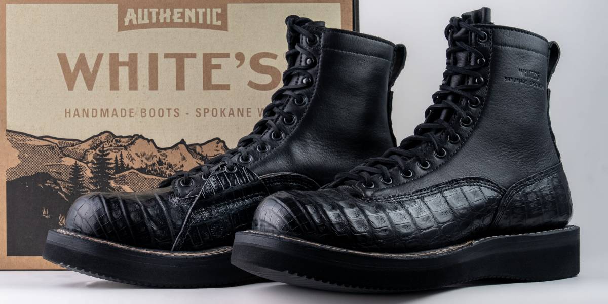 WHITE'S BOOTS 300-HC-LUG OXFORD C461 LAST Black Chromexcel Toe Cap
