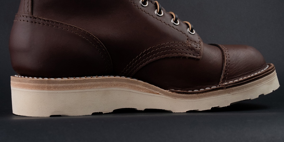 WESCO WARRENChestnut Brown（バブルトウと4本ステッチのディテール）