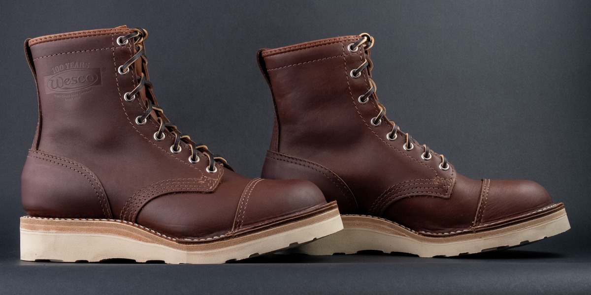 Wesco ワークブーツ ブラウン ウエスコブーツ ウォレン WESCO BOOTS WARREN Brown Toe Cap Nickel Eyes