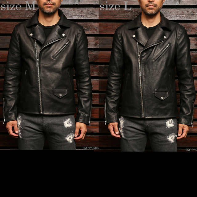 EMPTY GARAGE別注　FindersKeepers FK-RIDERS NYC JACKET Black HORSEHIDE 
