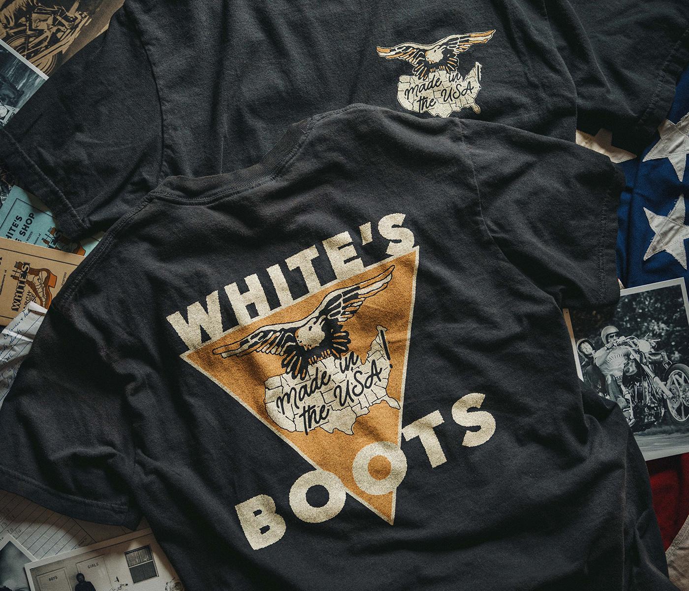 [ホワイツ] WHITE'S BOOTS Eagle Graphic T-Shirt